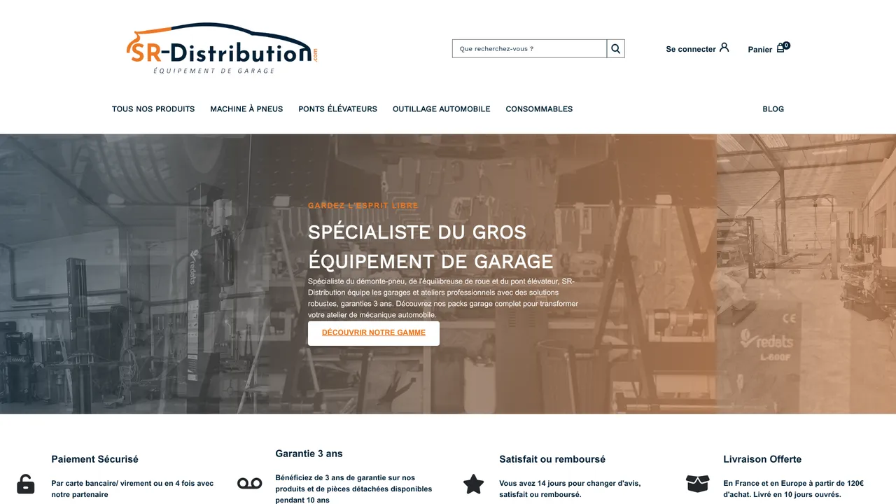 Aperçu du site Sr-Distribution.com