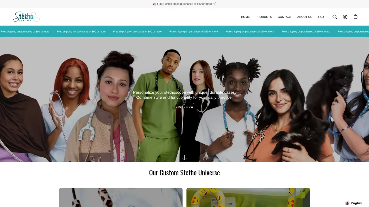 Aperçu du site stethocustom