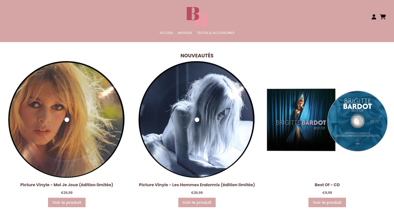 Screenshot de Store Brigitte Bardot - Store Brigitte Bardot