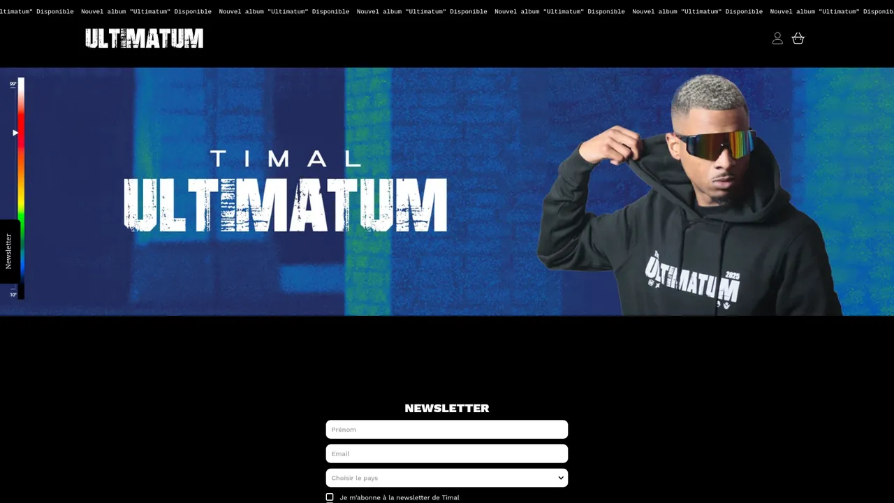Aperçu du site Store Timal - Store Timal
