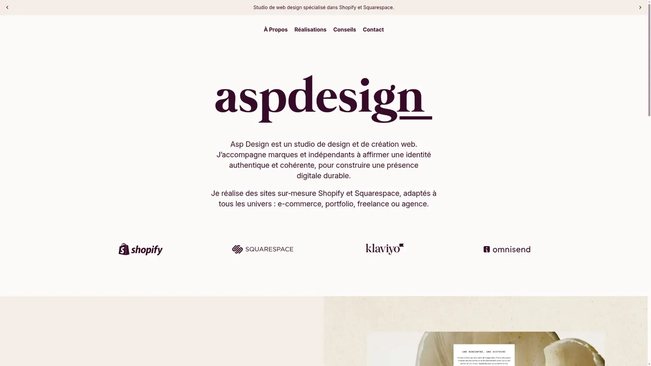 Screenshot de Studio Asp Design