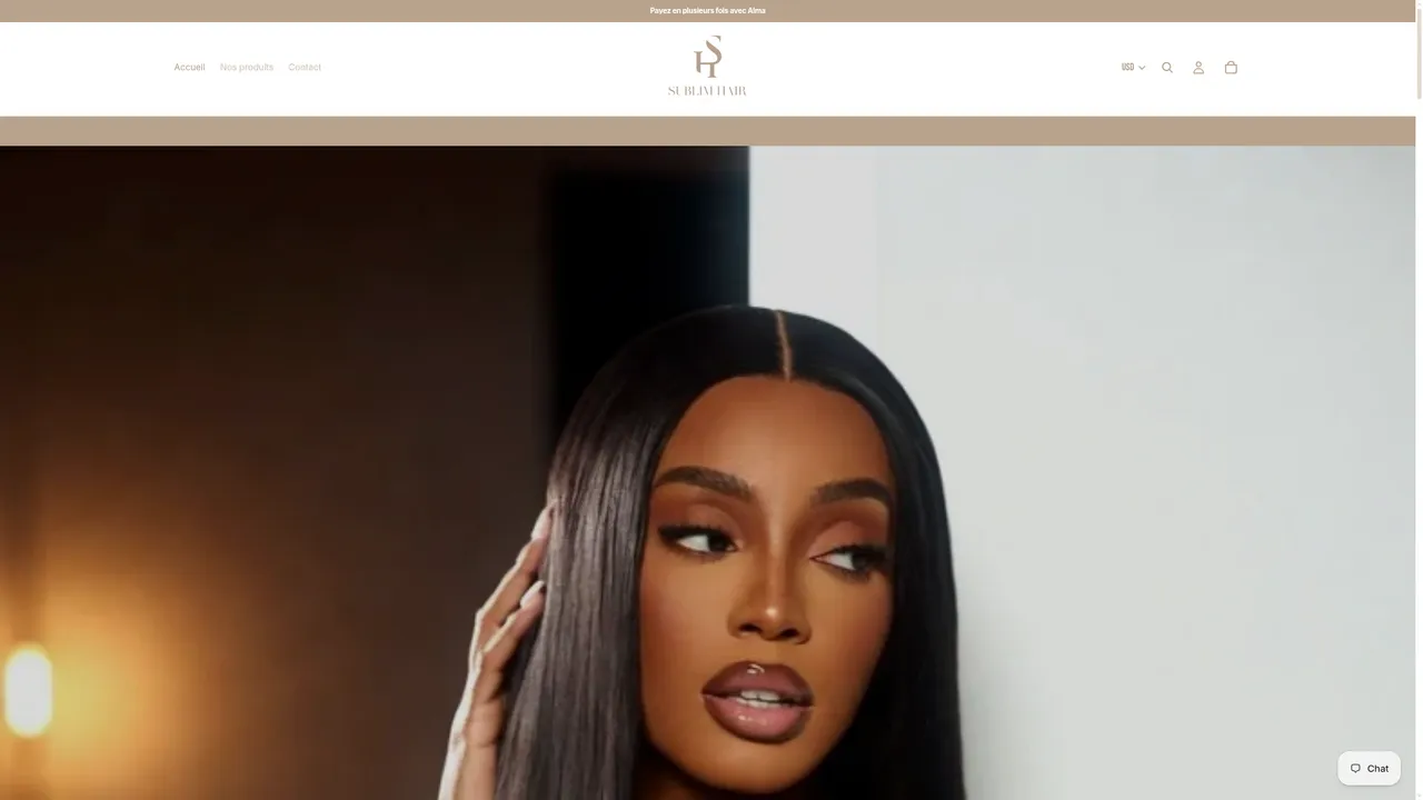 Screenshot de Sublim Hair Paris