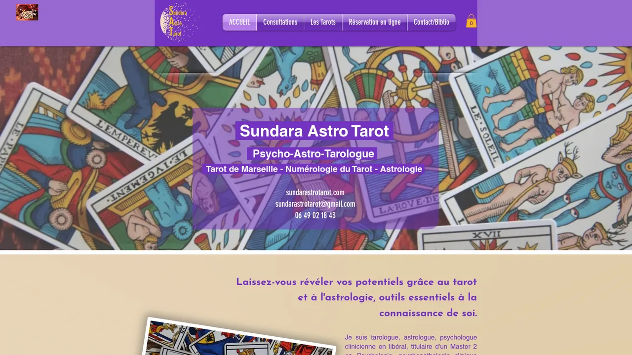 Screenshot de Sundara Astro Tarot