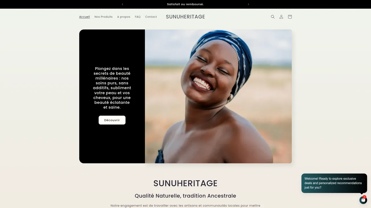 Screenshot de sunuheritage.fr
