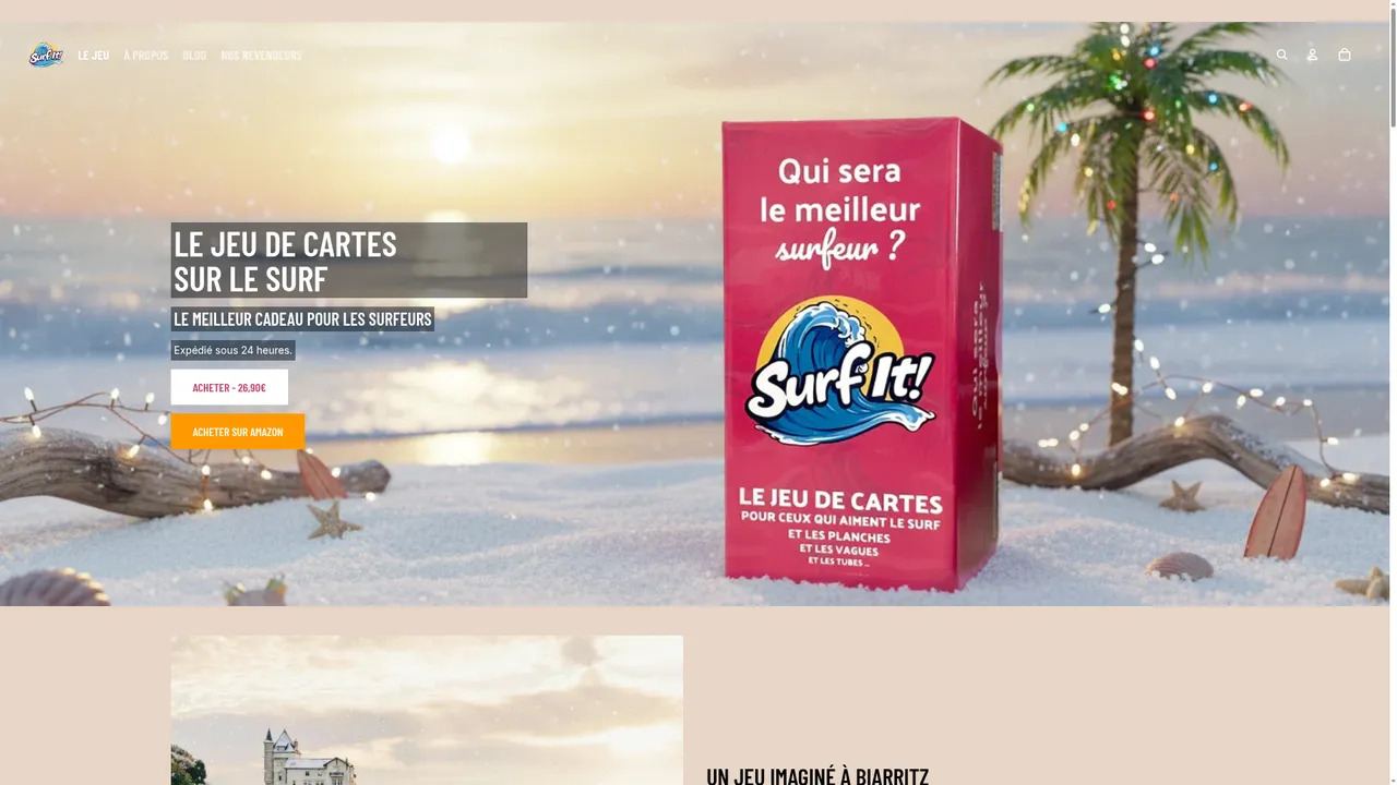Aperçu du site surfit-game.com