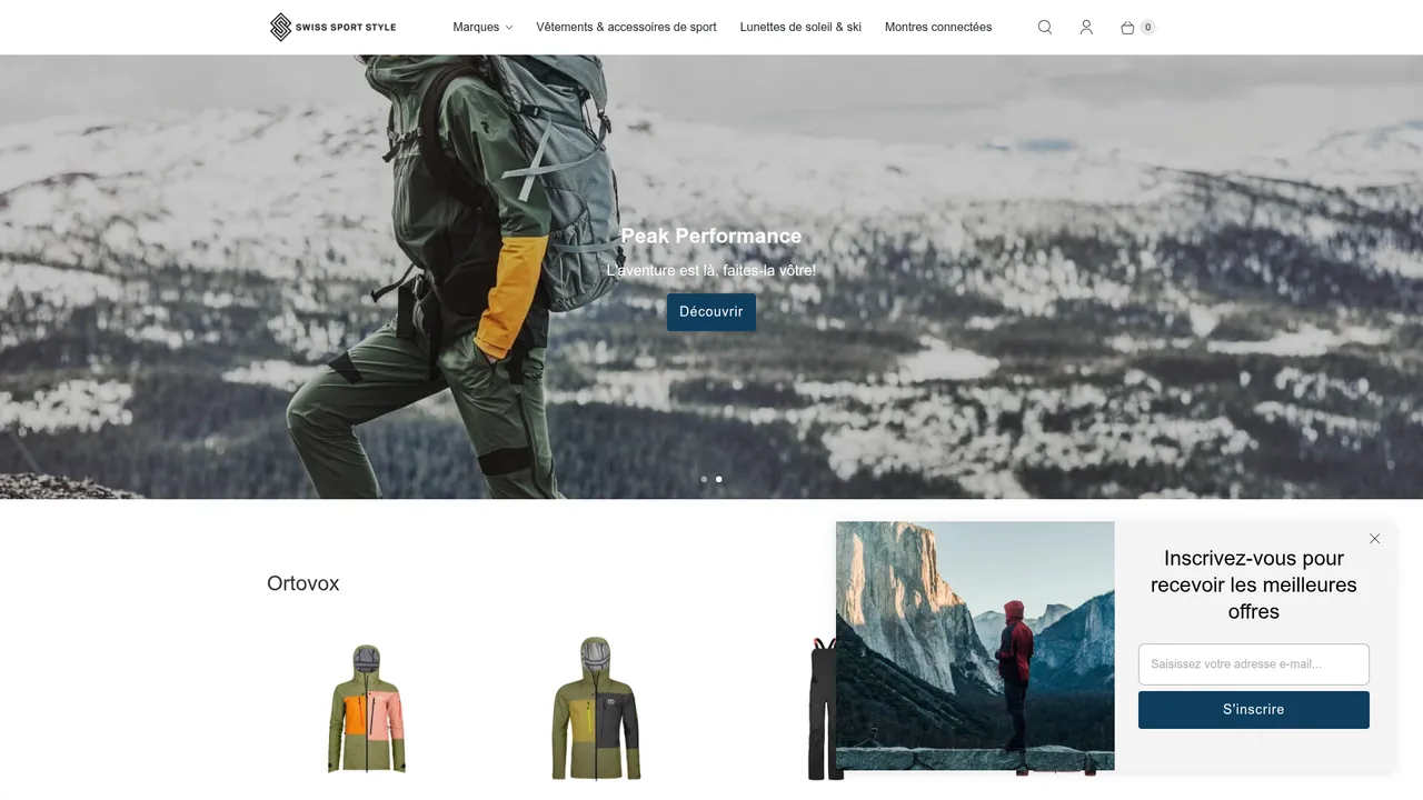 Screenshot de Swiss Sport Style | Premium Sportswear