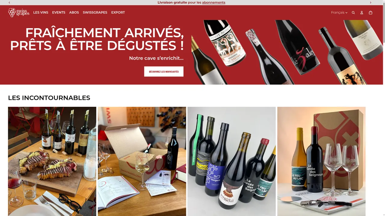Screenshot de SwissGrapes