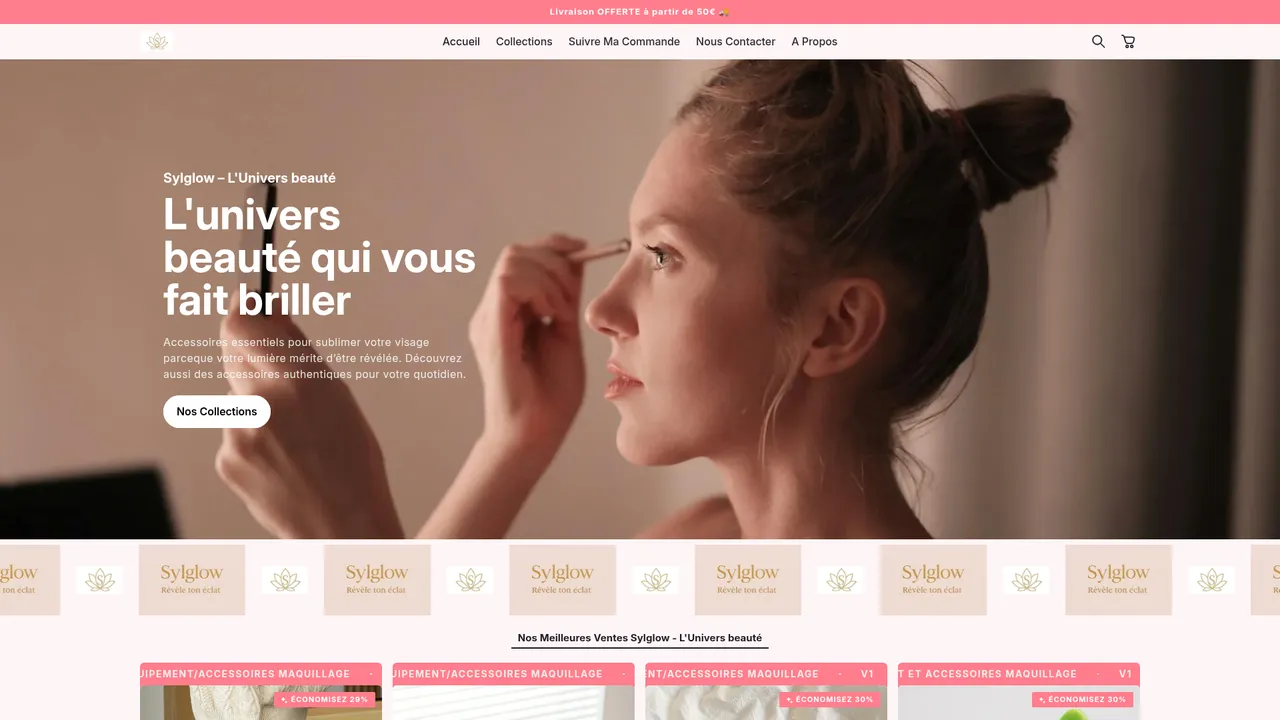 Screenshot de Sylglow - L'Univers beauté