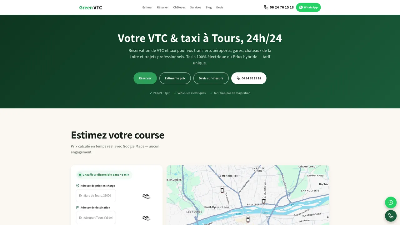 Screenshot de Taxi VTC tours