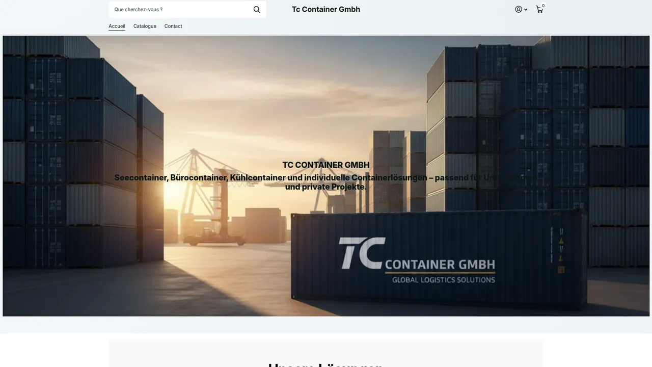 Aperçu du site tccontainergmbh.de