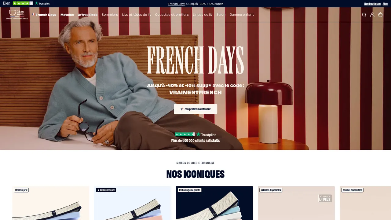 Screenshot de tediber.com