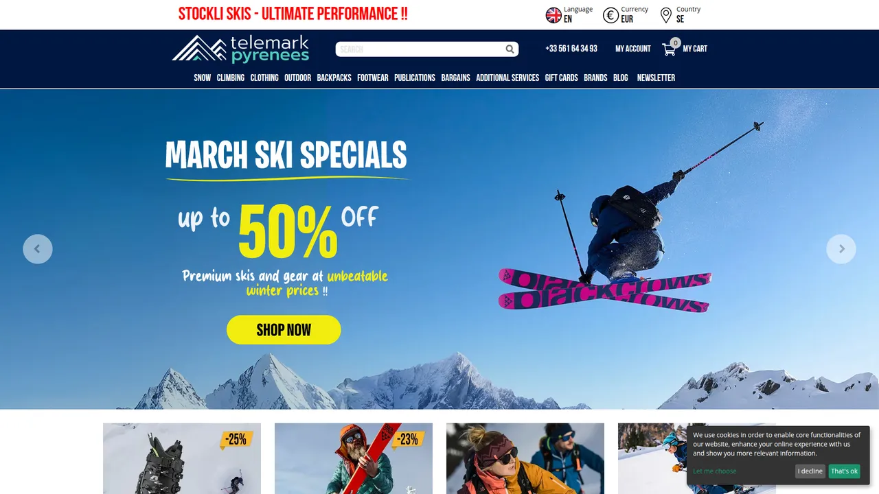 Screenshot de Télémark Pyrénées : Matériel de ski