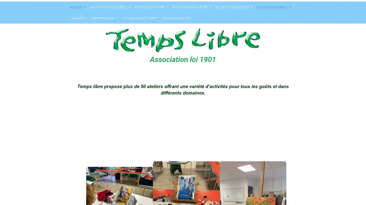Screenshot de temps-libre-76.fr