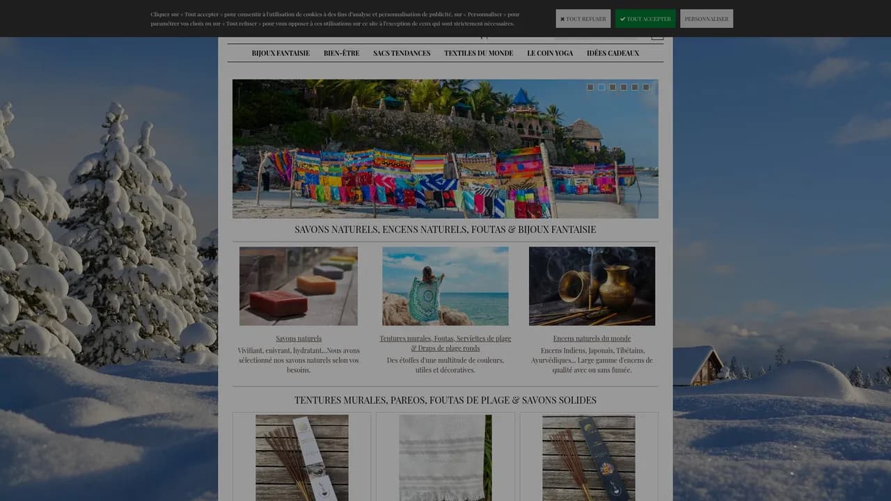 Aperçu du site Tendances Du Monde - Boutique en ligne