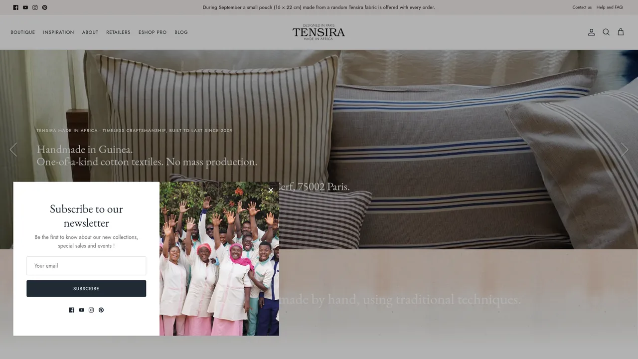 Aperçu du site tensira.com