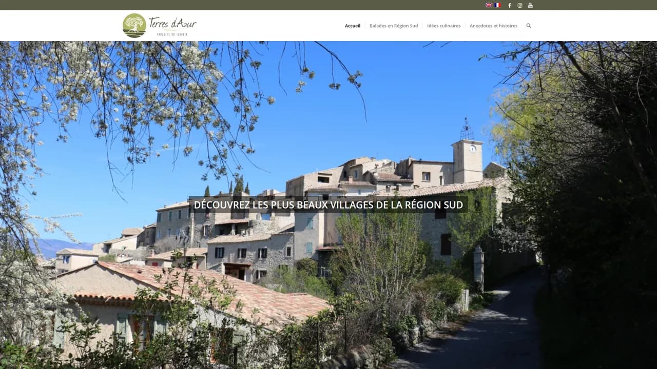 Aperçu du site Terres d'azur