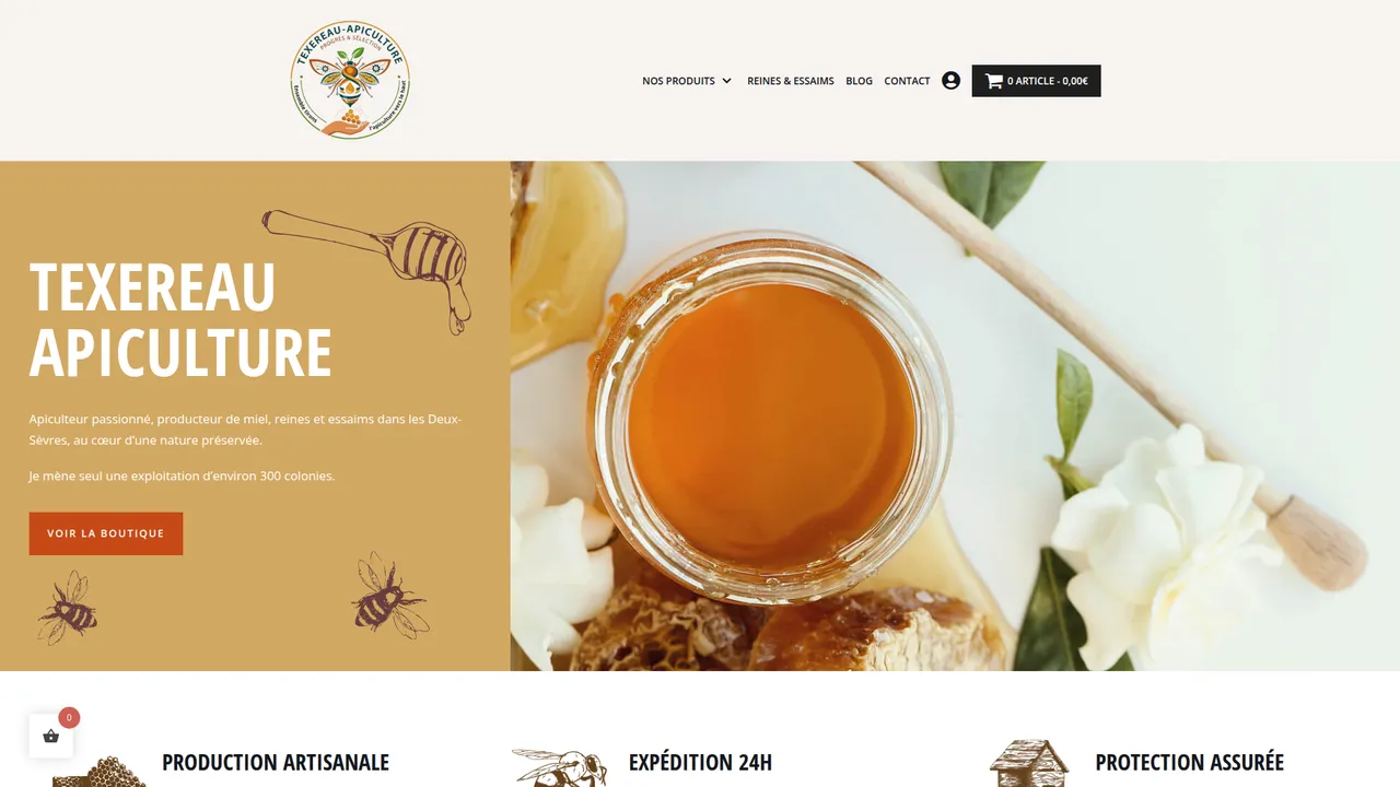Screenshot de Texereau-apiculture
