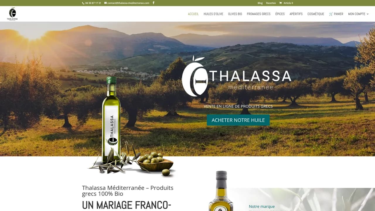 Aperçu du site Thalassa Méditerranée