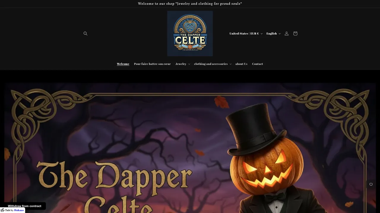 Screenshot de the-dapper-celte.com