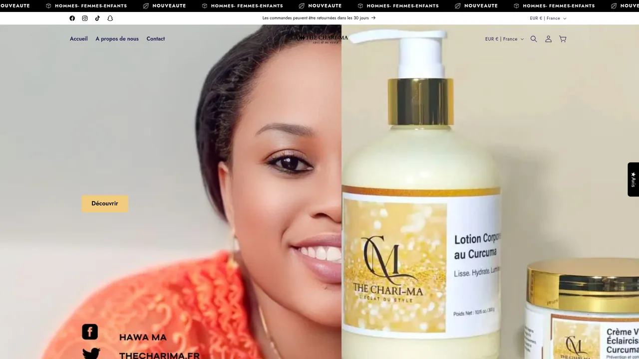 Screenshot de TheChariMa-La boutique Officielle