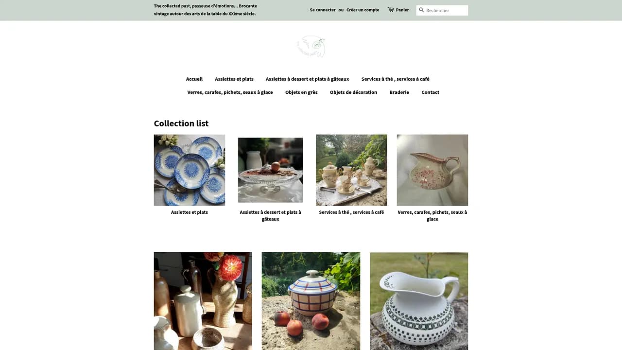 Screenshot de thecollectedpast.store