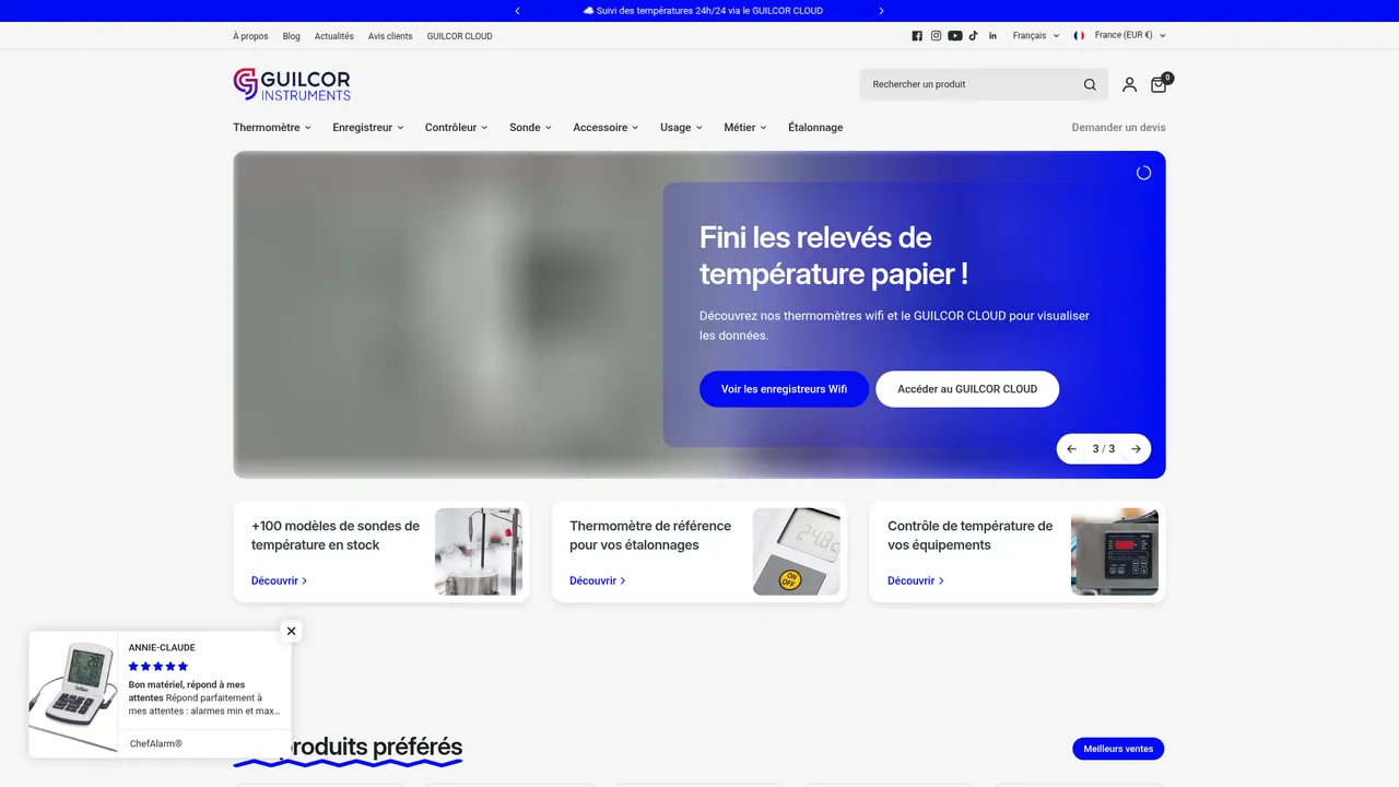 Screenshot de Thermometre.fr