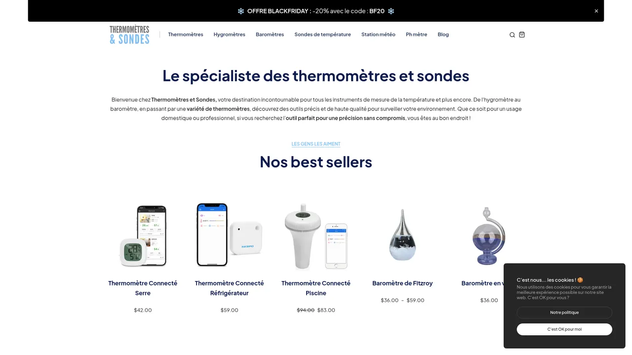 Screenshot de Thermomètres & Sondes