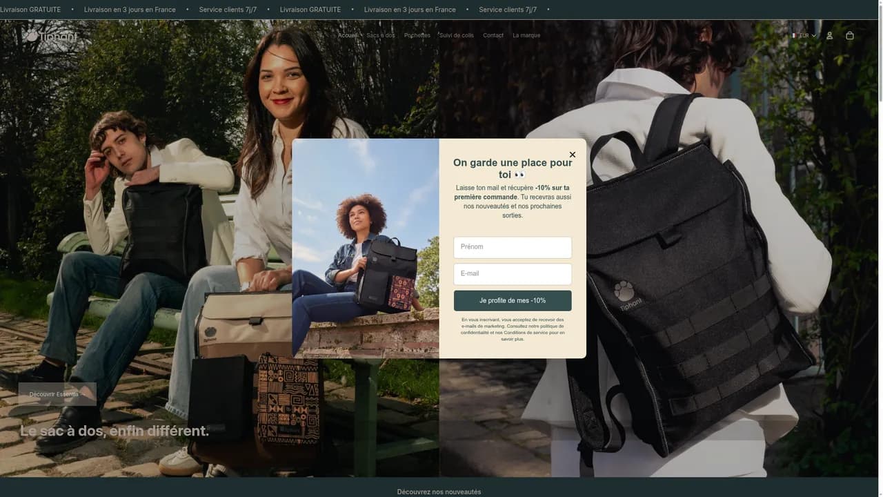 Screenshot de tiphant.com