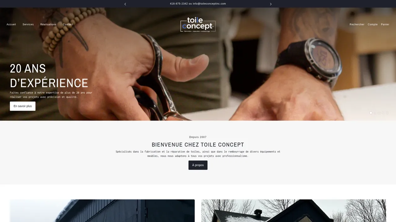 Screenshot de Toile Concept