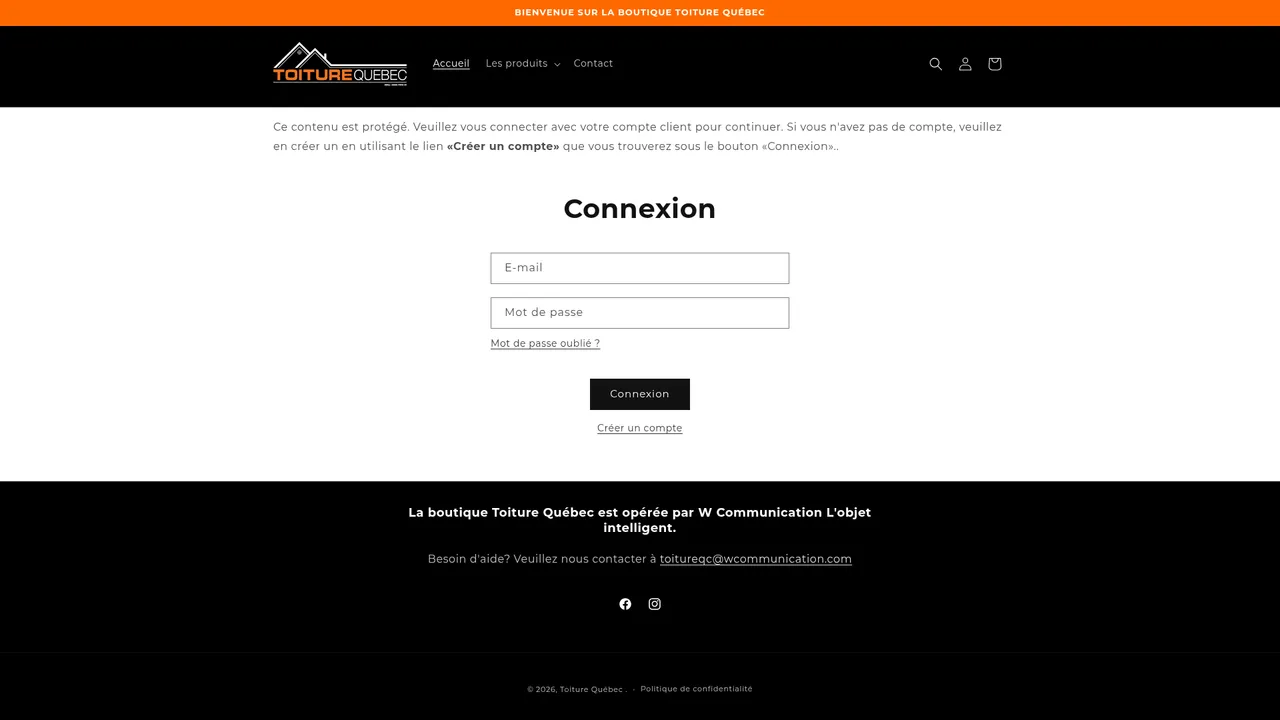 Screenshot de Toiture Québec