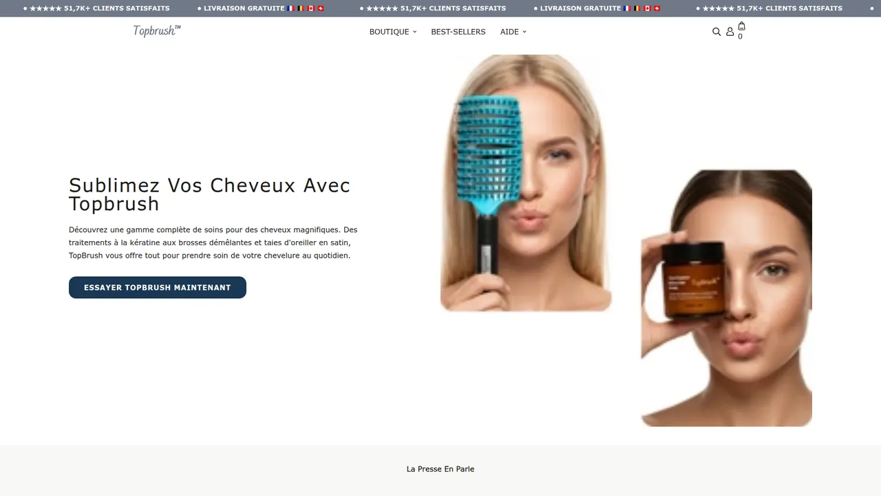 Aperçu du site TOPBRUSH