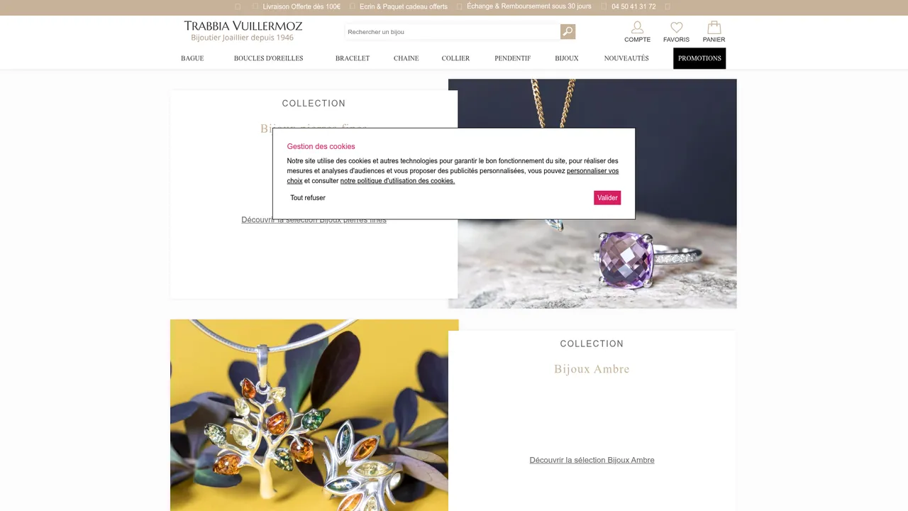 Screenshot de Bijouterie Trabbia Vuillermoz