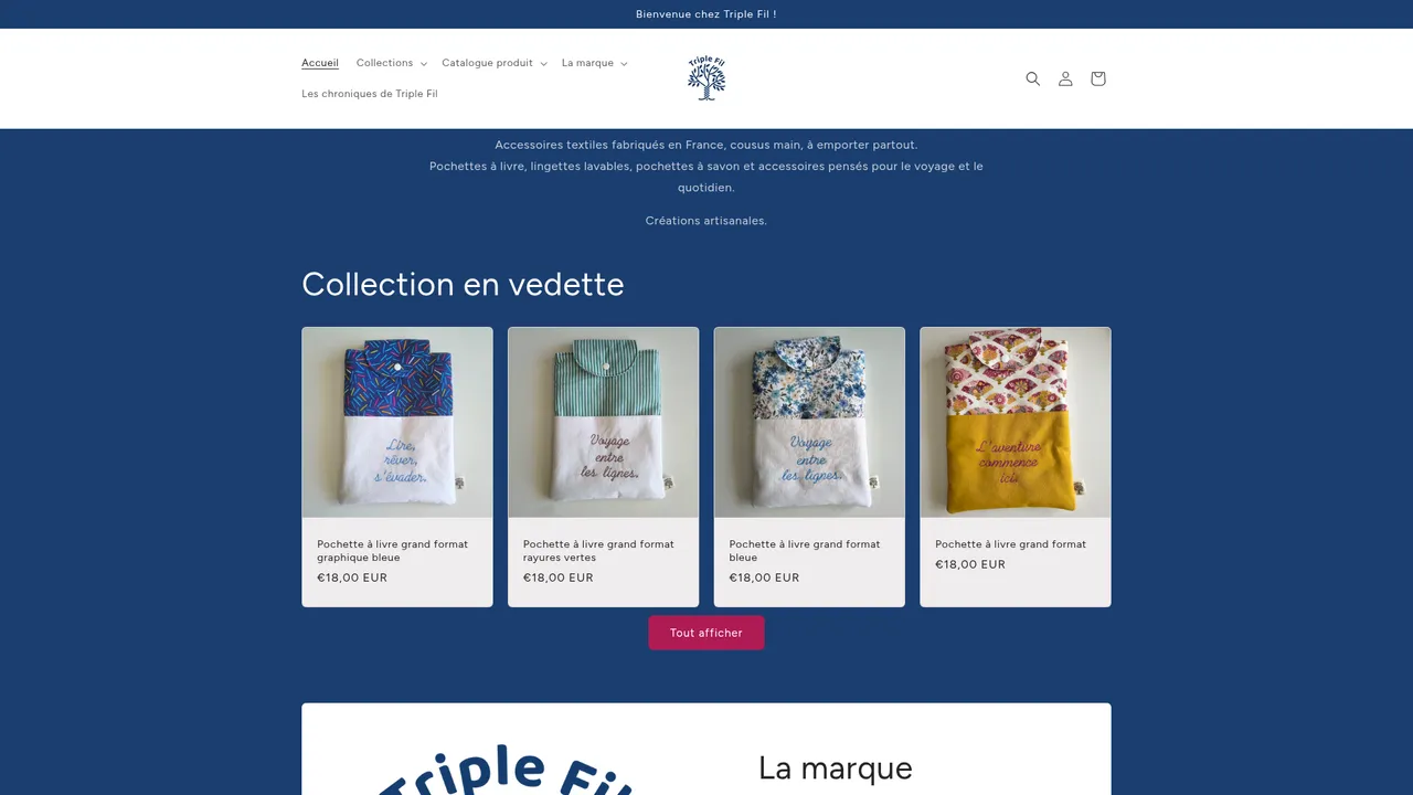 Aperçu du site Triple Fil