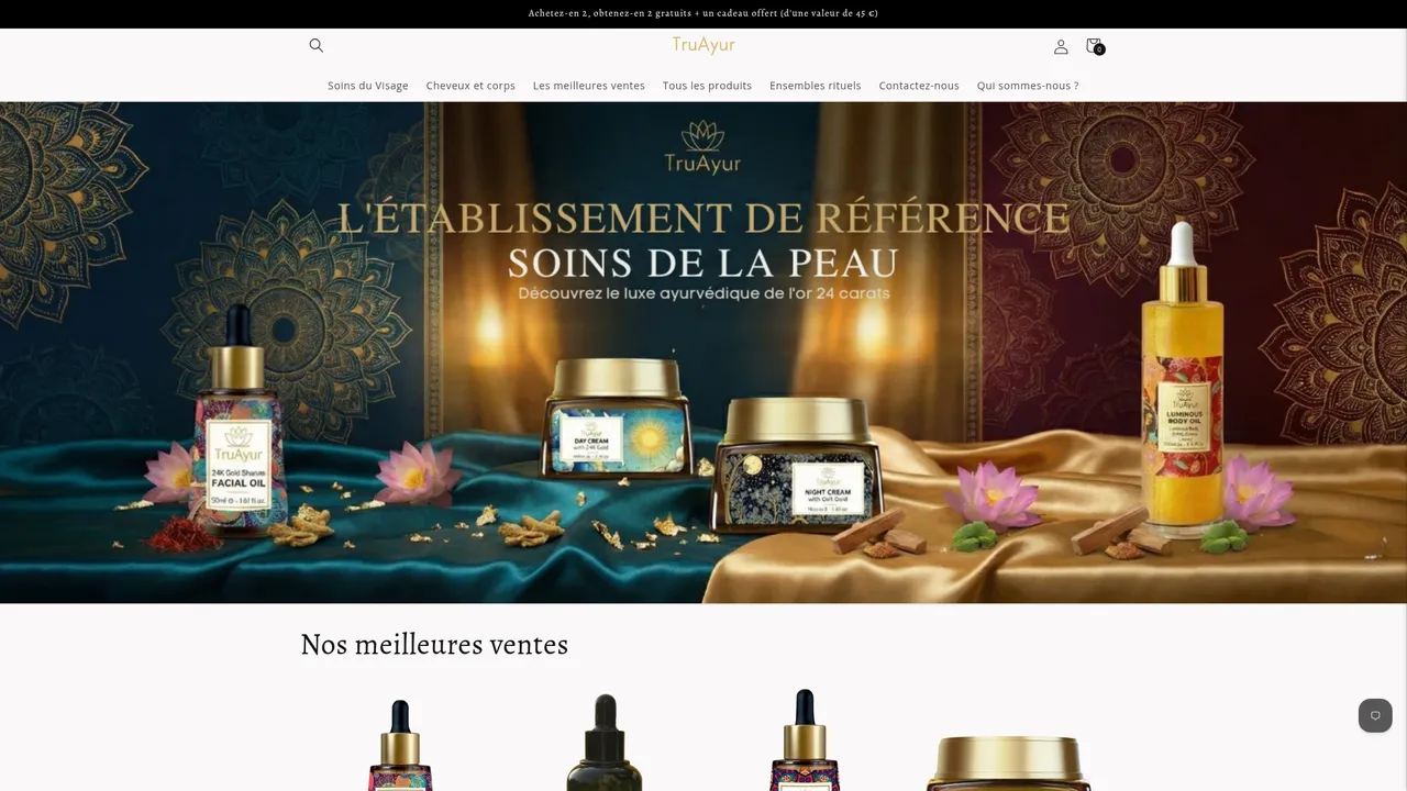Screenshot de truayur.fr
