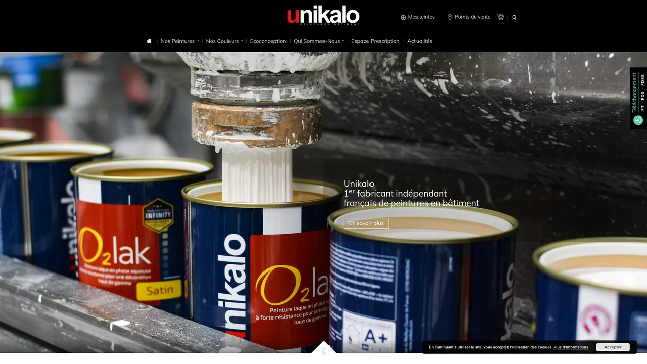Aperçu du site unikalo.com