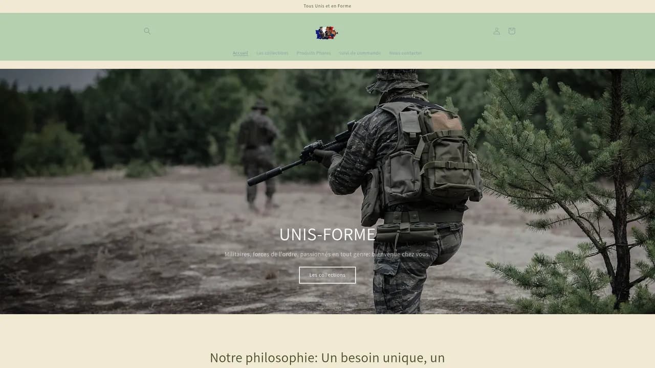 Screenshot de unis.forme.com
