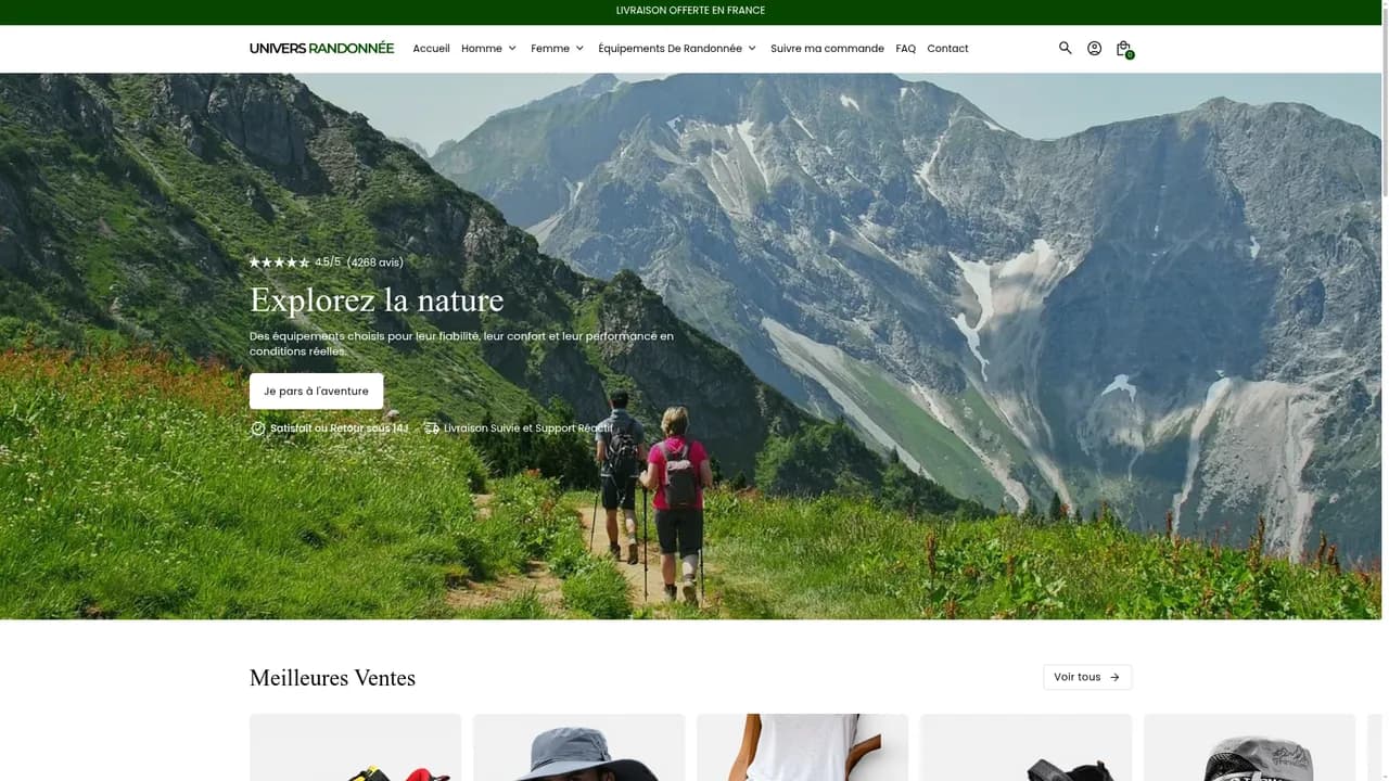 Screenshot de Univers Randonnée