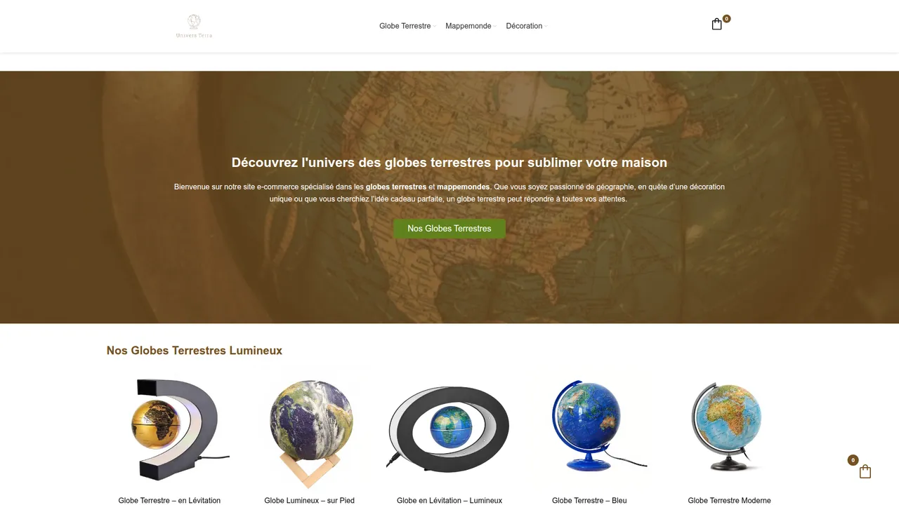 Aperçu du site Univers Terra