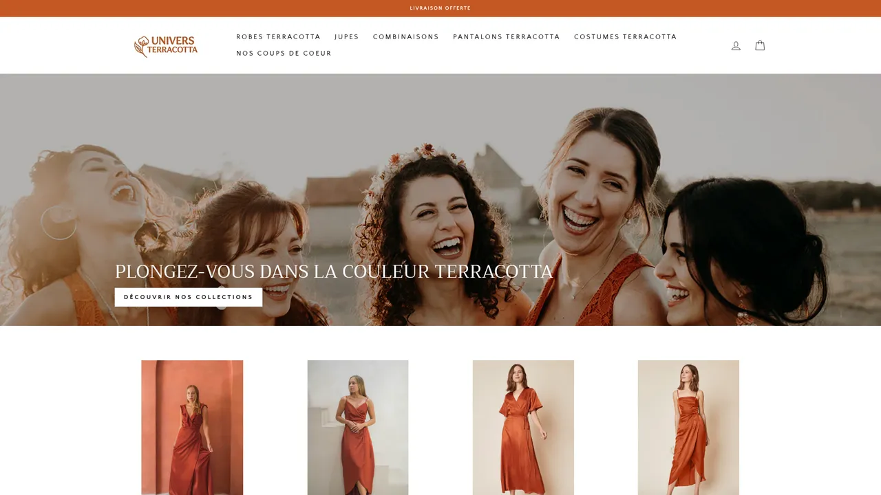 Aperçu du site Univers Terracotta