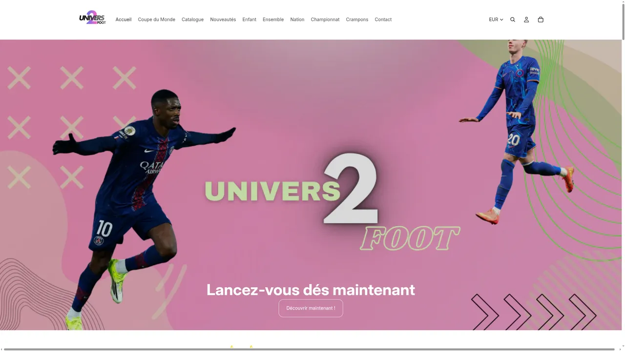 Screenshot de Univers2Foot
