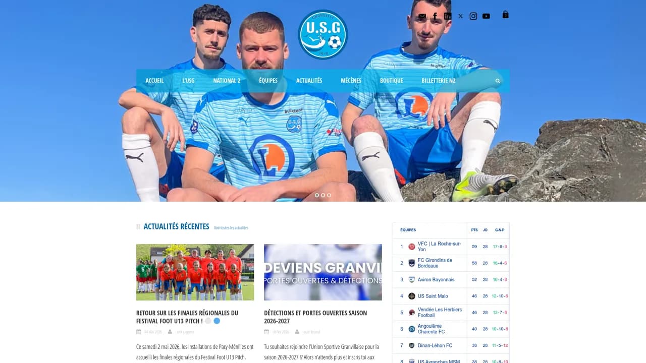 Aperçu du site US Granville