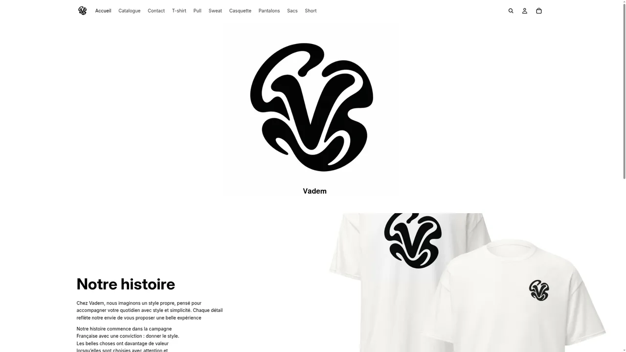 Screenshot de vadem.store