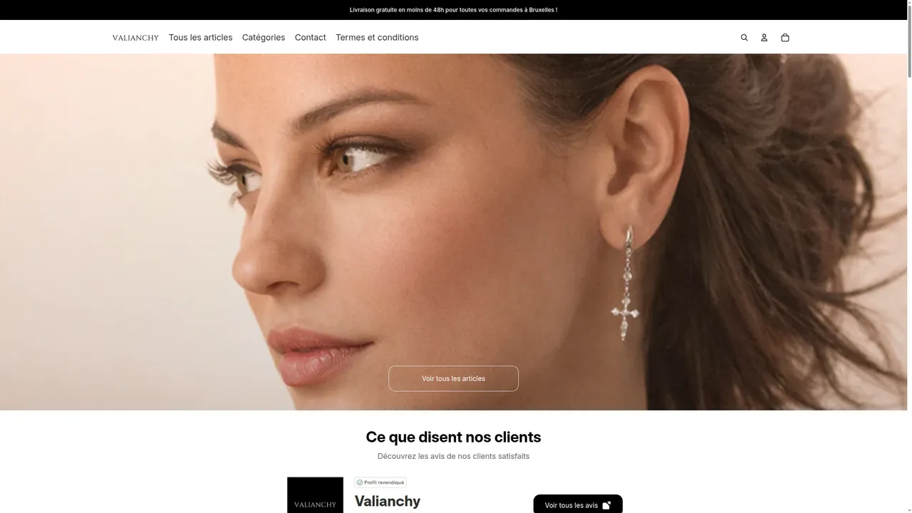 Aperçu du site Valianchy