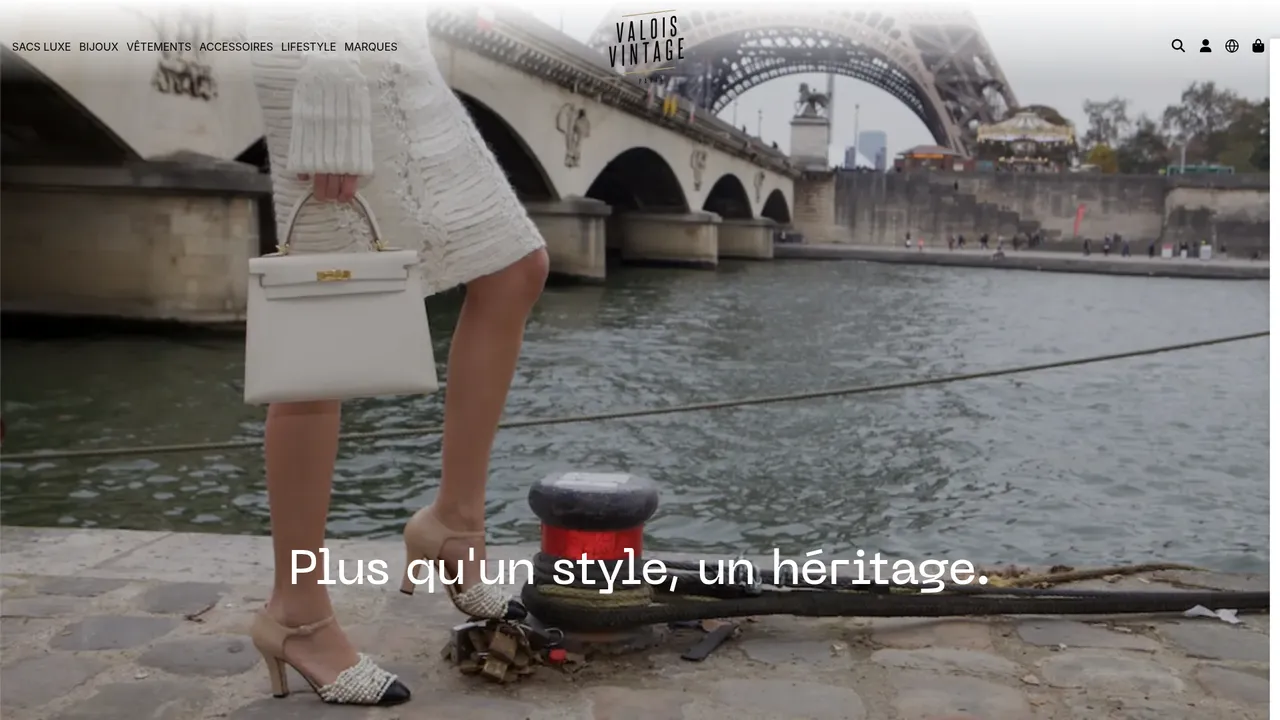 Aperçu du site VALOIS VINTAGE PARIS