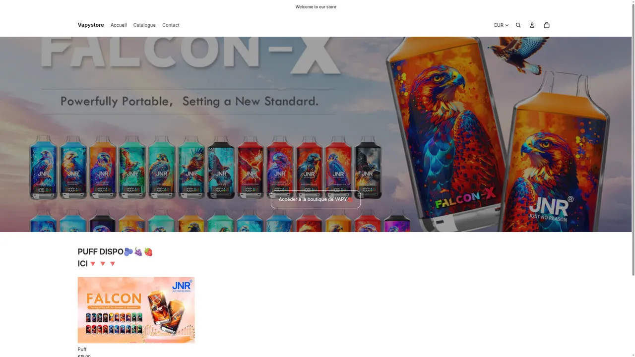 Screenshot de Vapystore