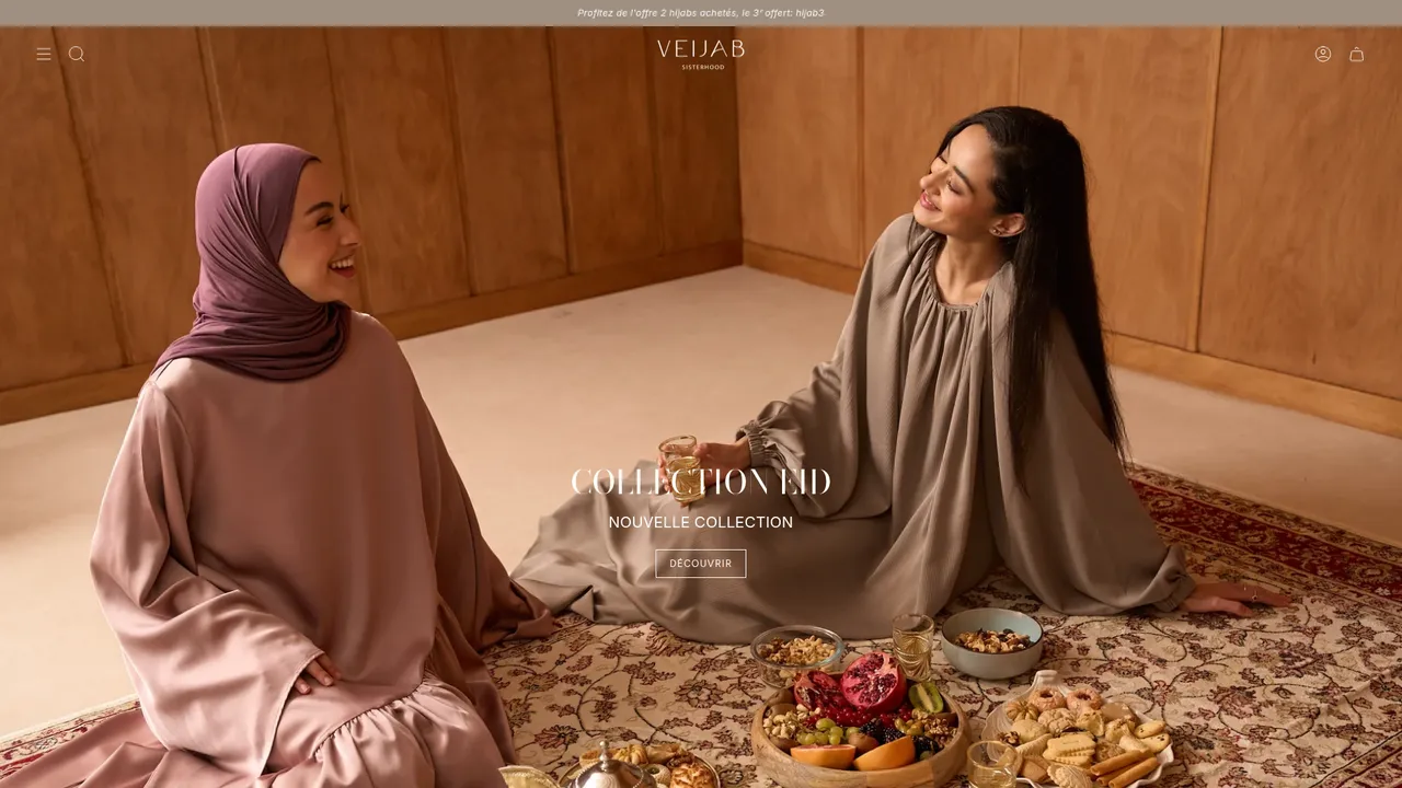Screenshot de veijab.com