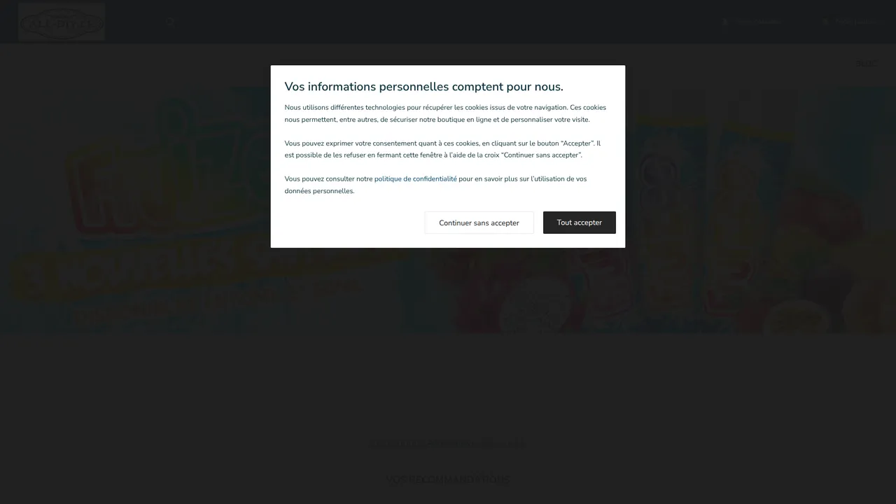 Aperçu du site all-diy