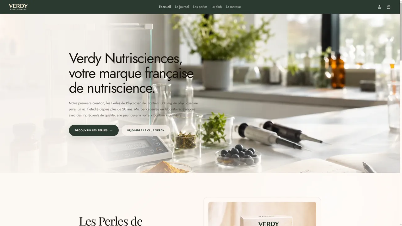 Screenshot de Verdy Nutrisciences