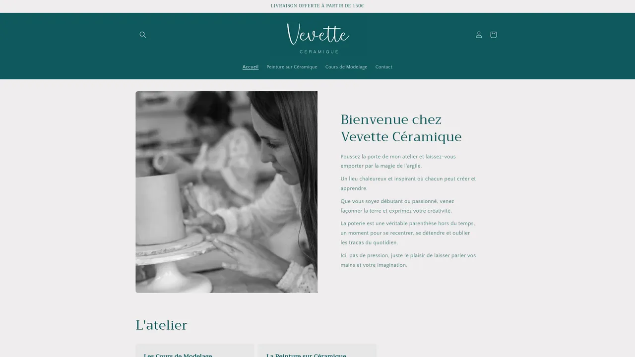 Screenshot de vevette.fr