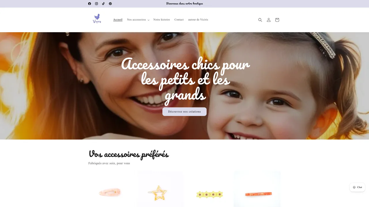 Screenshot de viciris.fr